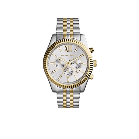 montre michael kors femme lexington bicolore|Michael Kors watch model nadja.